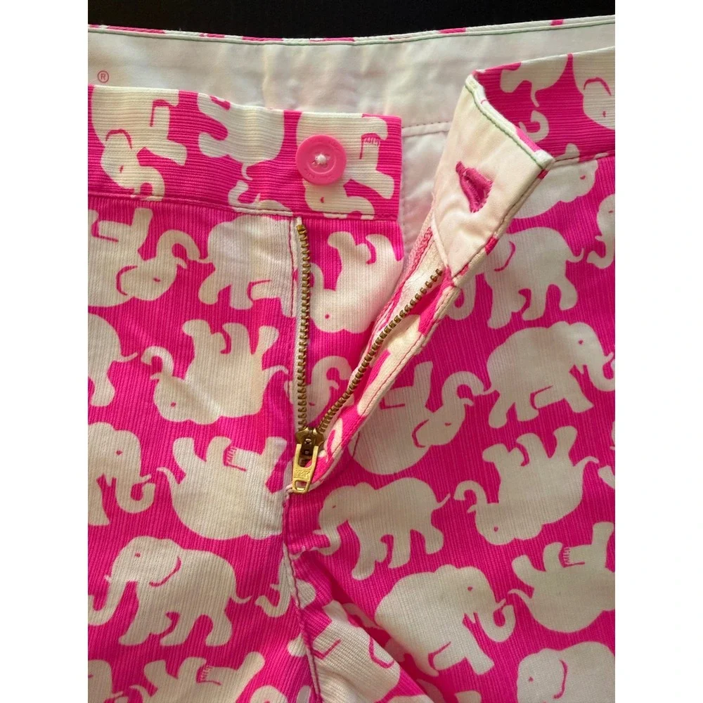 Lilly Pulitzer Buttercup Short Womens‎ 6 Elephant Tusk-in Sun Pink Scalloped Hem